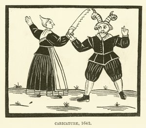 Karikatur, 1642 von English School